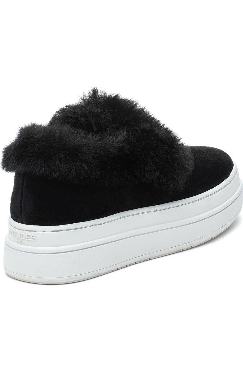 JSlides Neel Faux Fur Platform Sneaker, Alternate, color,