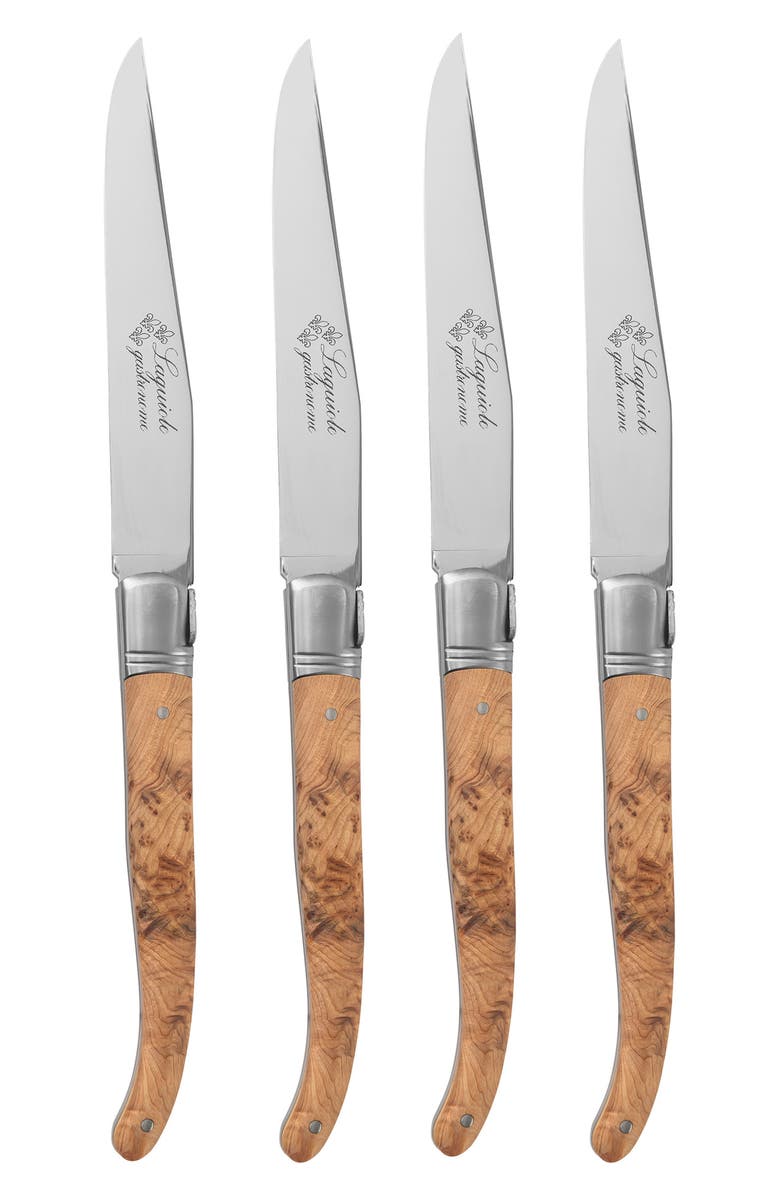 AU NAIN Laguiole Steak Knives - Set of 4, Main, color, Wood