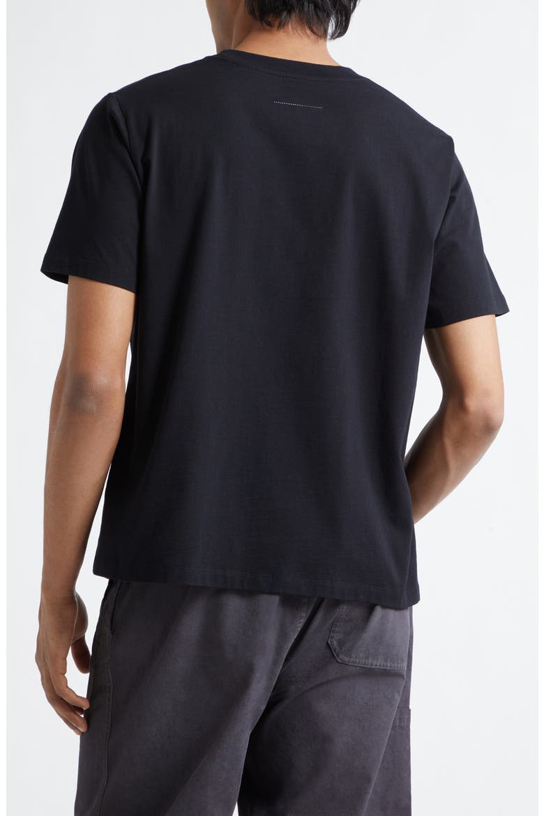 Reversed Cotton T-Shirt, Alternate, color, BLACK