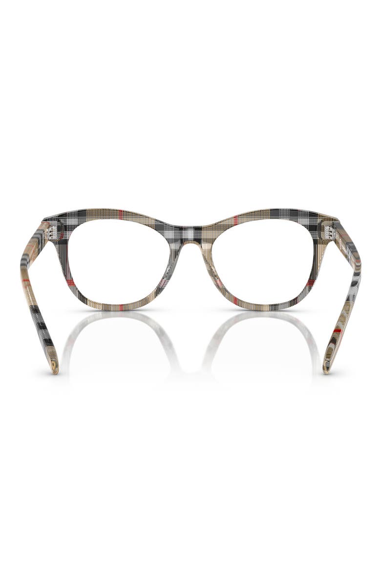 46mm Cat Eye Optical Glasses, Alternate, color, VINTAGE CHECK / DEMO LENS
