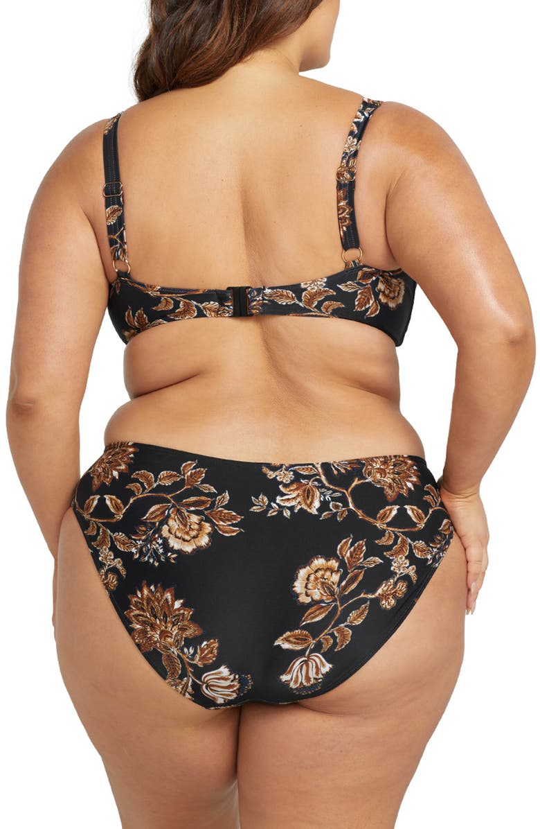 Artesands Chantique Monet Curve Bikini Bottoms, Alternate, color, Black