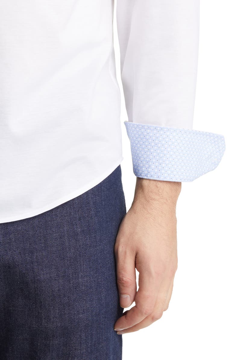 Johnston & Murphy XC Flex Cotton Button-Up Shirt, Alternate, color, 