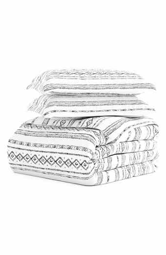IENJOY HOME Premium Ultra Soft Geo Threads Pattern 3-Piece Duvet Cover Set