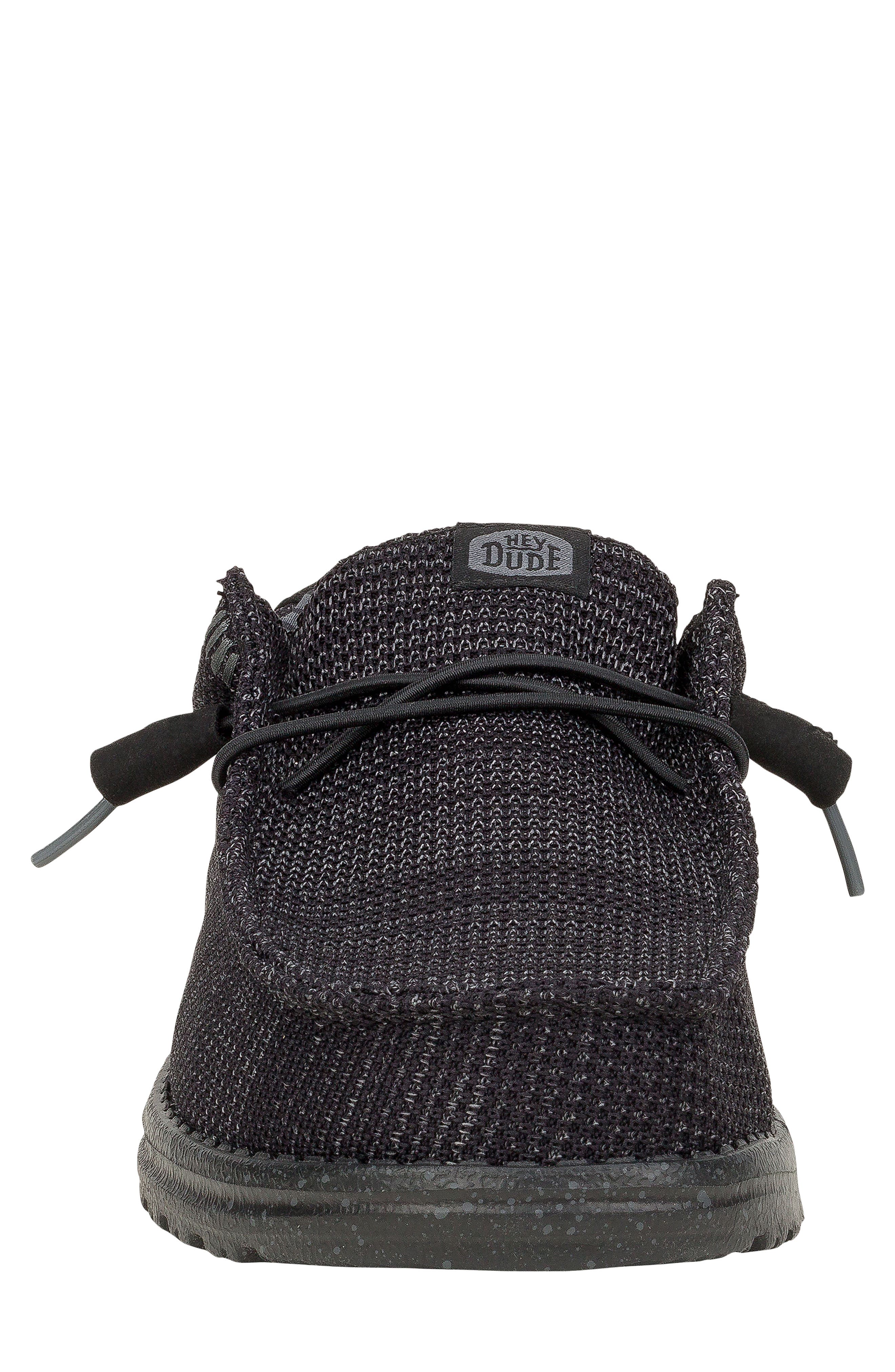 Hey Dude Wally Stretch Sox Slip-On, Alternate, color, Black/ Black