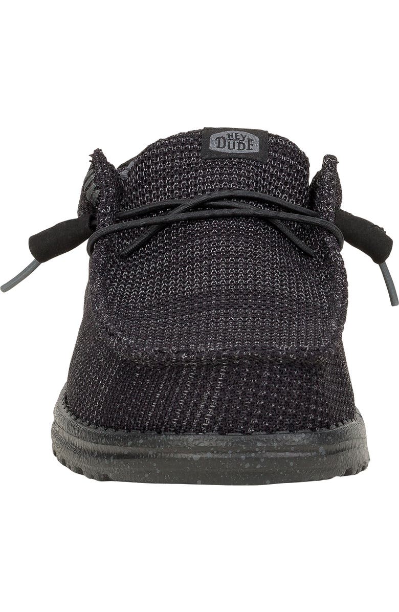 Hey Dude Wally Stretch Sox Slip-On, Alternate, color, Black/ Black