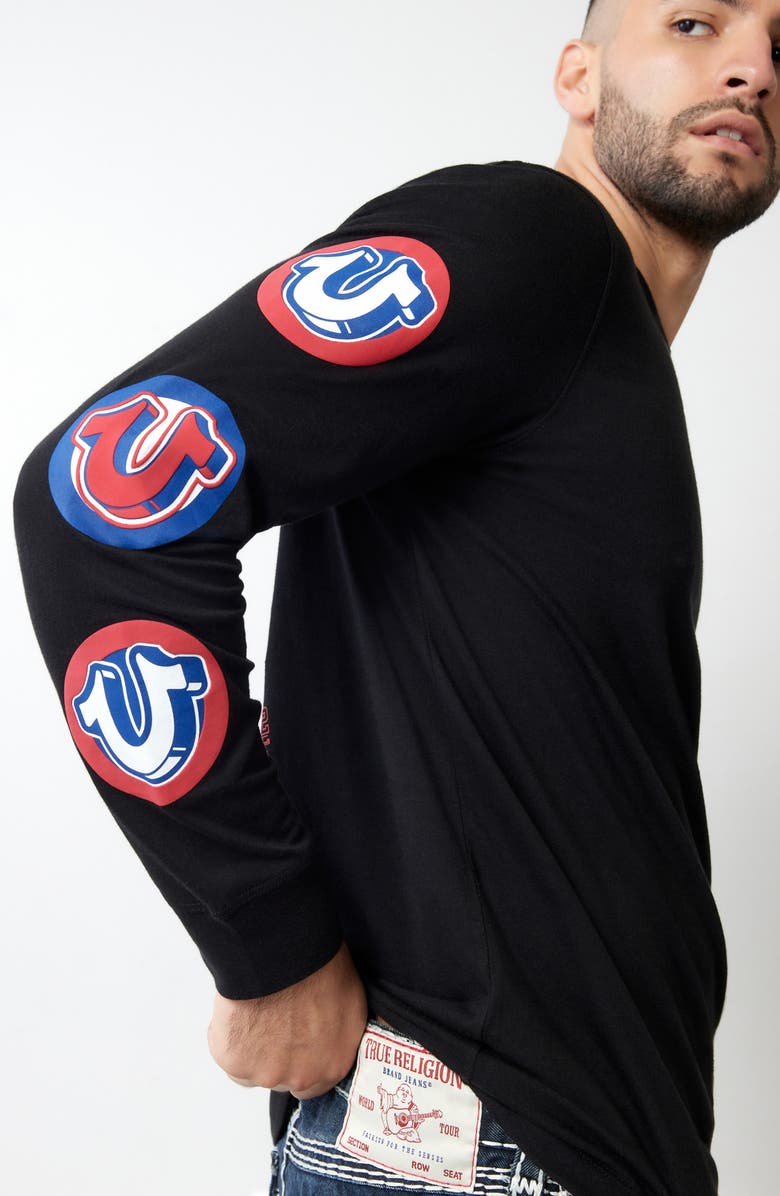 True Religion Pop Long Sleeve Graphic T-Shirt, Alternate, color,