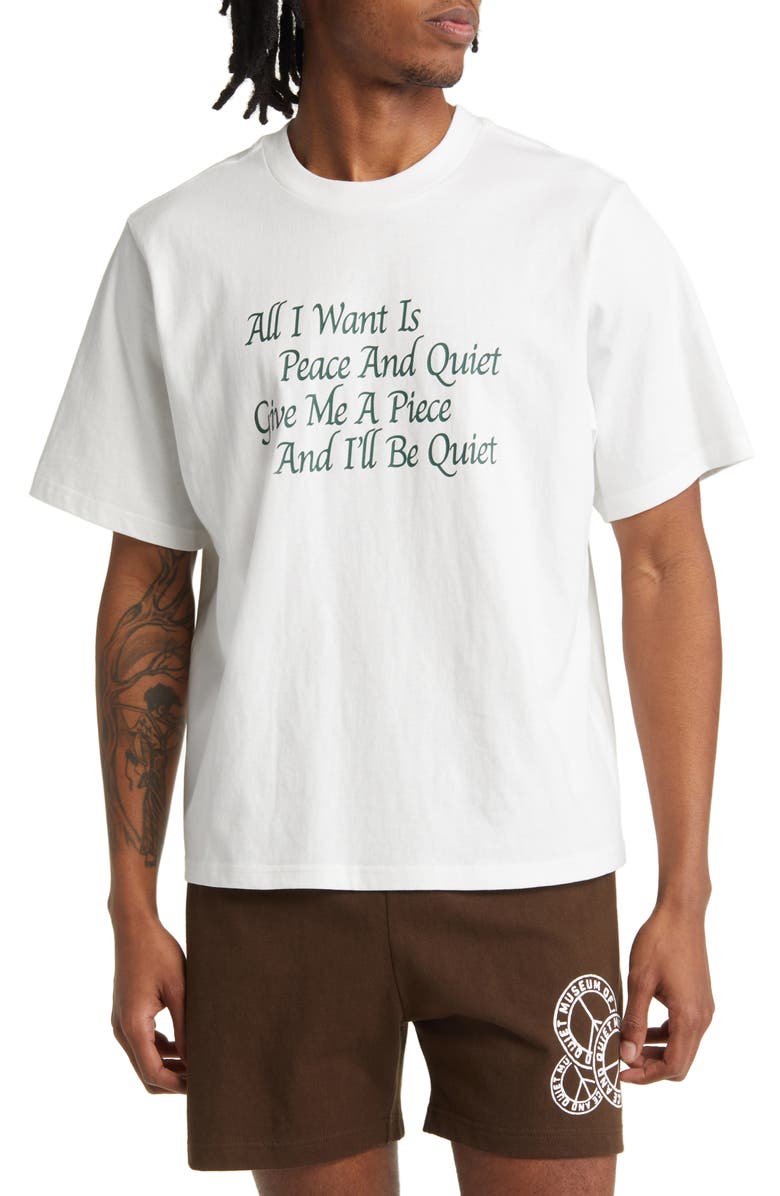 Museum of Peace & Quiet Haiku Cotton Graphic T-Shirt, Main, color, 