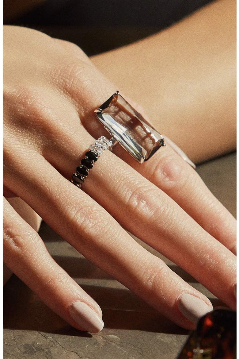 Dawn Dainty Open Wrap Ring Trendy Minimalist Statement, Alternate, color, Silver - Size 6