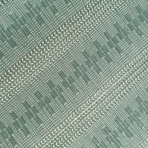 Mayan Hands Calado Table Runner In Green