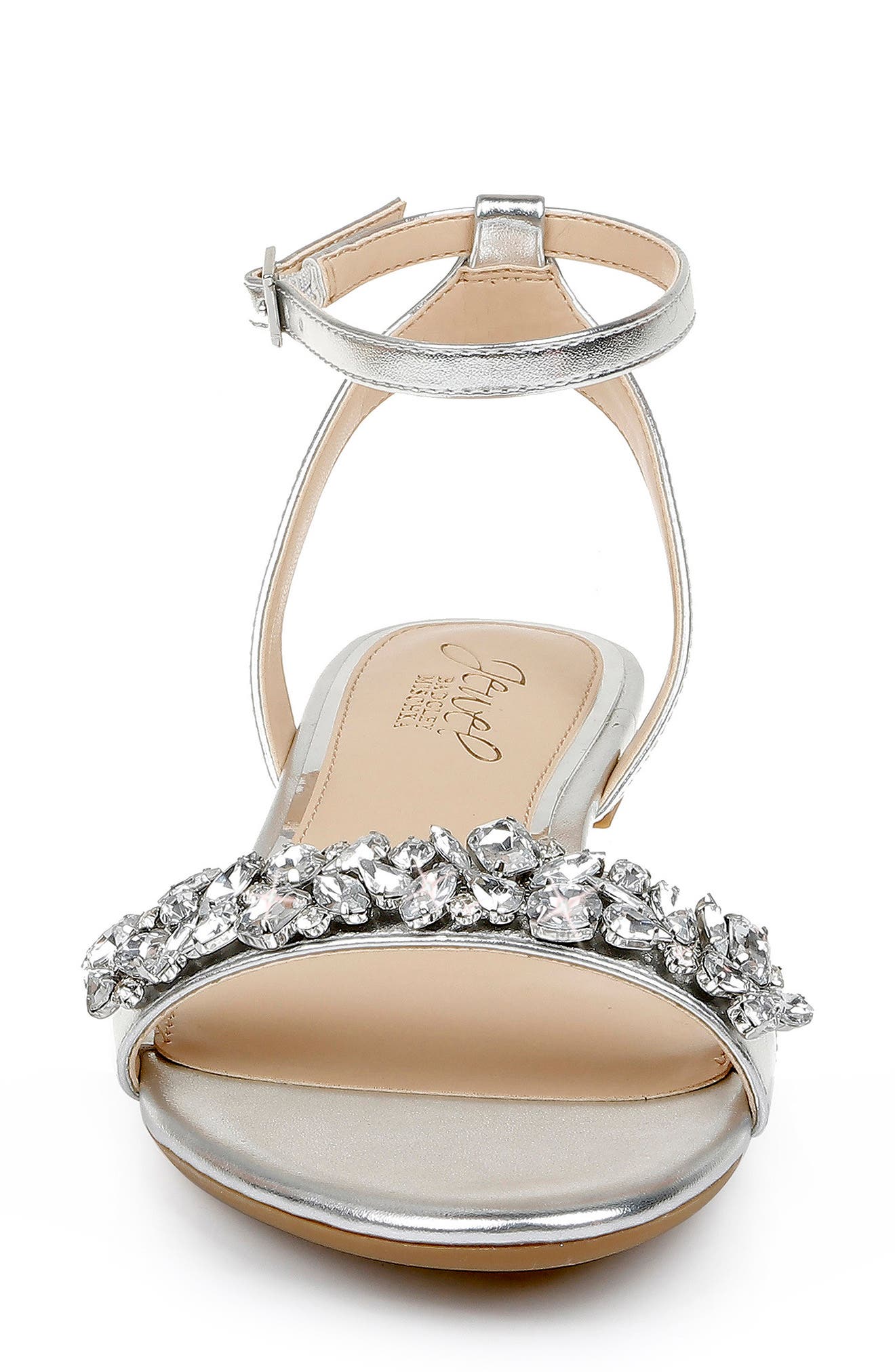 Jewel Badgley Mischka Ohara Ankle Strap Sandal, Alternate, color, 