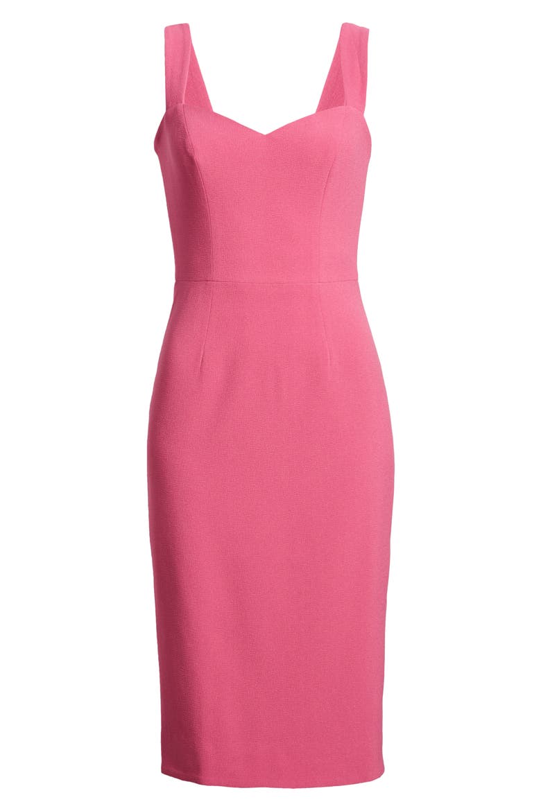 Nicole Sweetheart Neck Cocktail Dress, Alternate, color, HIBISCUS