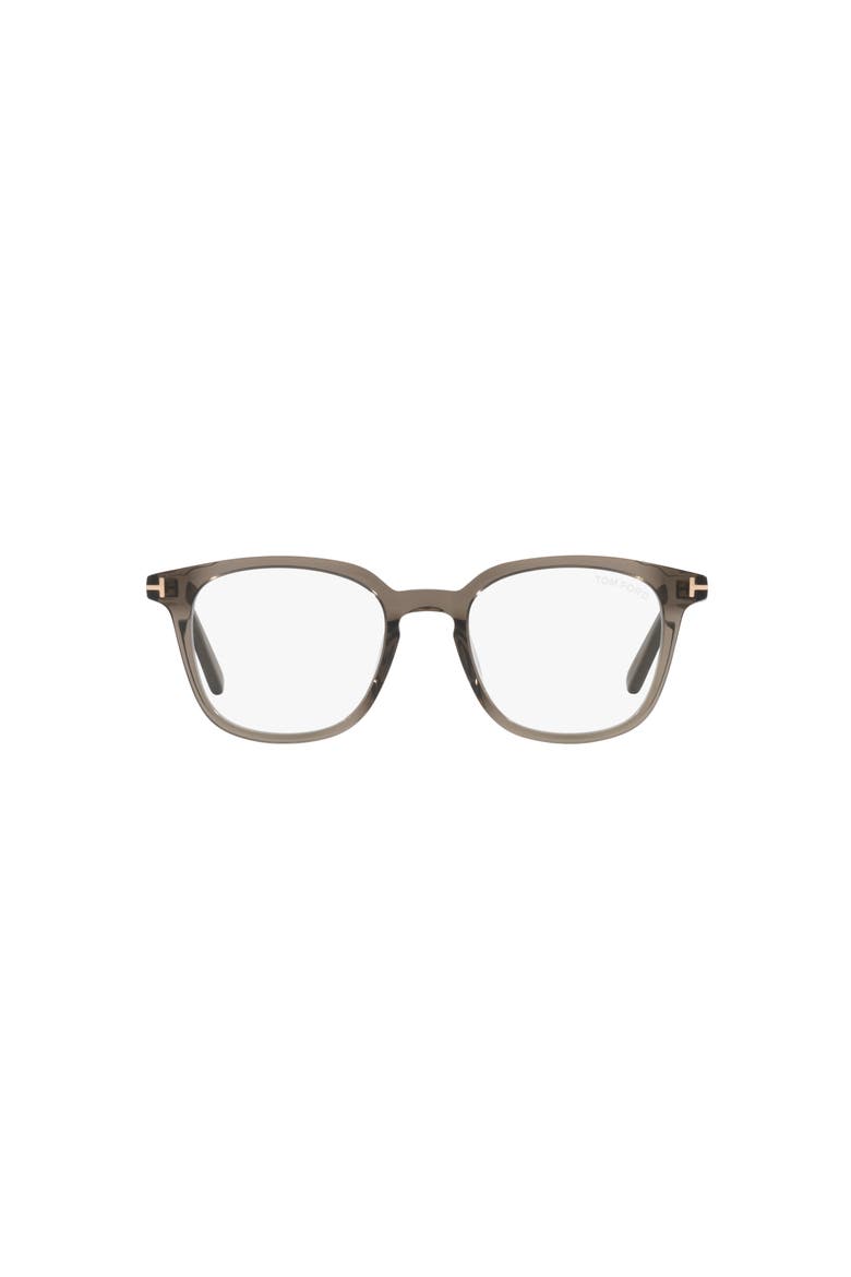 51mm Square optical glasses, Alternate, color, Brown