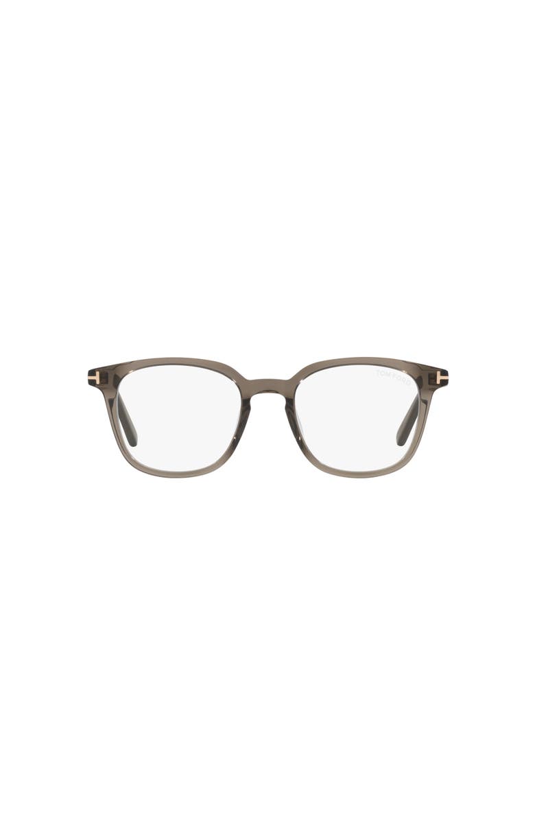 TOM FORD 51mm Square optical glasses, Alternate, color, Brown