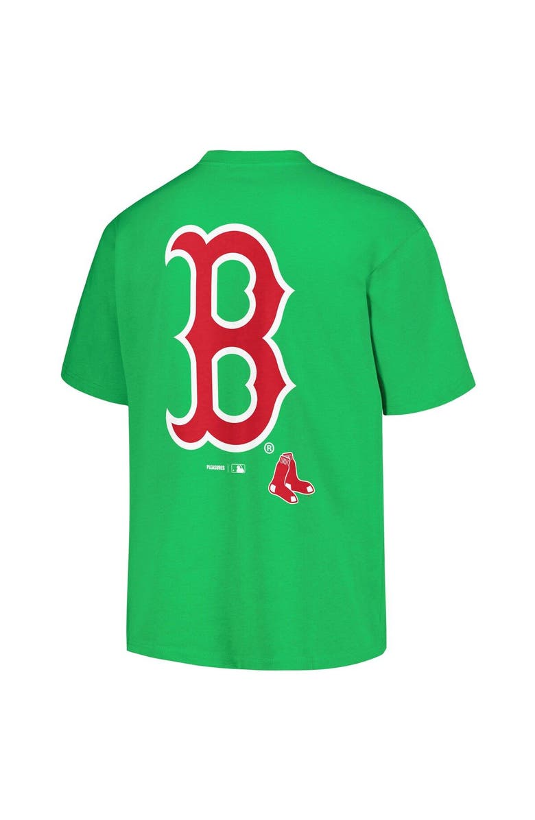 PLEASURES Men's PLEASURES Green Boston Red Sox Ballpark T-Shirt, Alternate, color, Green