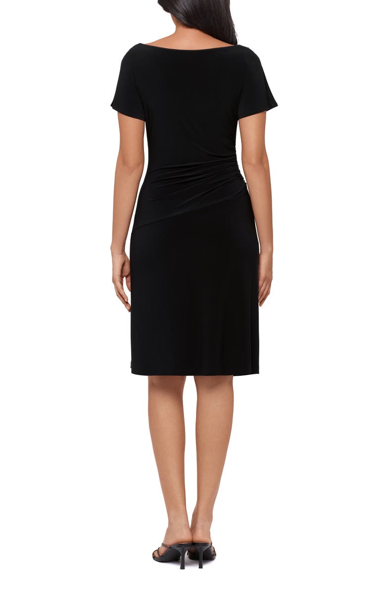 Miraclesuit<sup>®</sup> Zari Draped Boat Neck Split Sleeve Stretch Jersey Dress, Alternate, color,