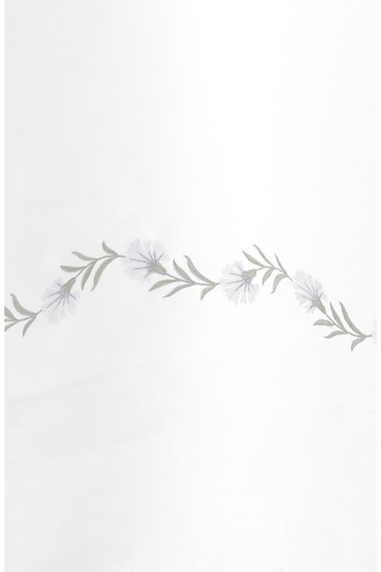 Daphne Linen Shower Curtain, Alternate, color, STERLING