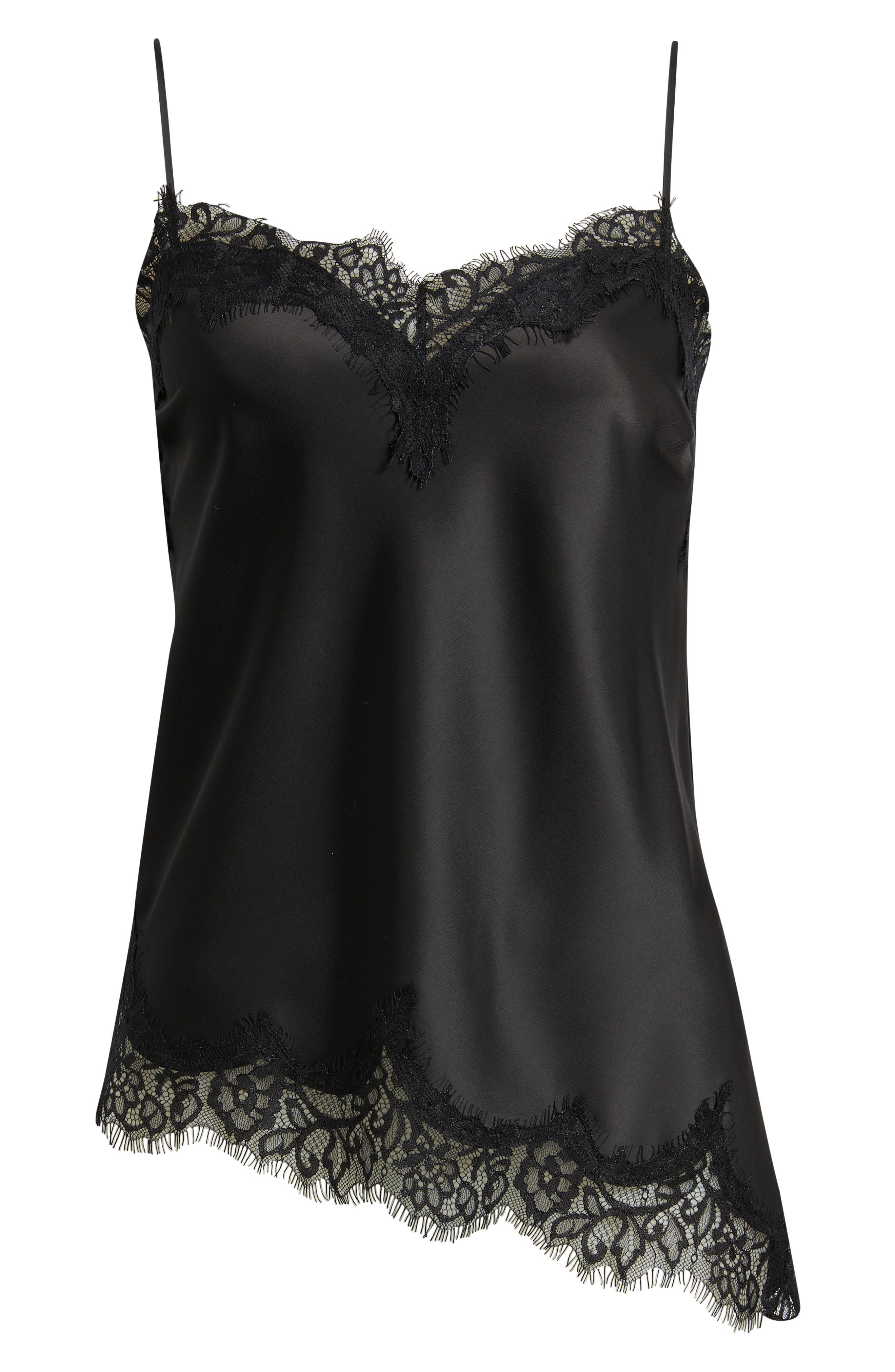 Женские Open Edit Lace Trim Satin Camisole — фото 6
