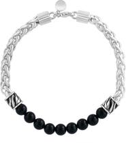 EFFY Sterling Silver Beaded Onyx Bracelet