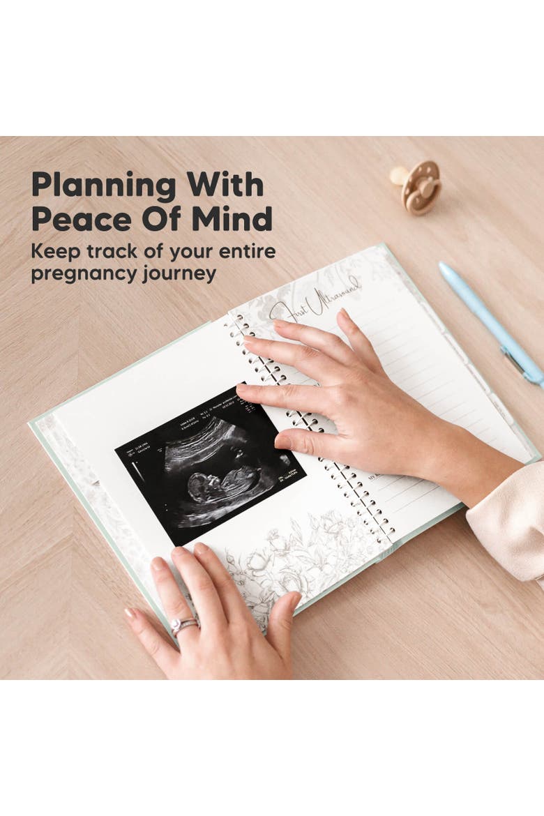 Blossom Pregnancy Journal, Alternate, color, Sage