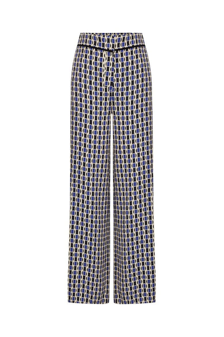 Julianna Chic Fluid Wide Leg Pants, Alternate, color, Blue