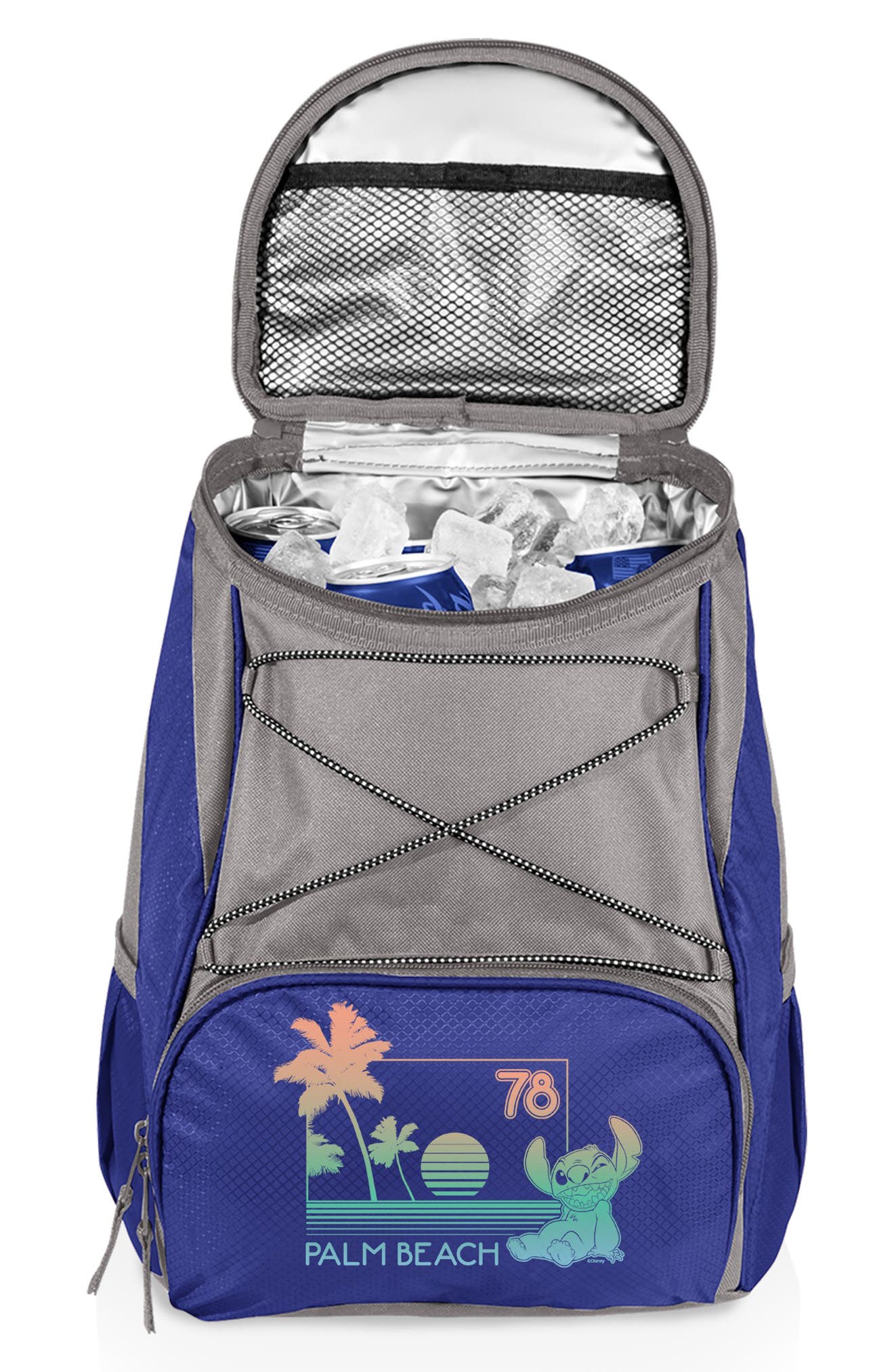 x Disney® Winnie the Pooh Cooler Backpack, Alternate, color, NAVY BLUE WITH GRAY ACCENTS