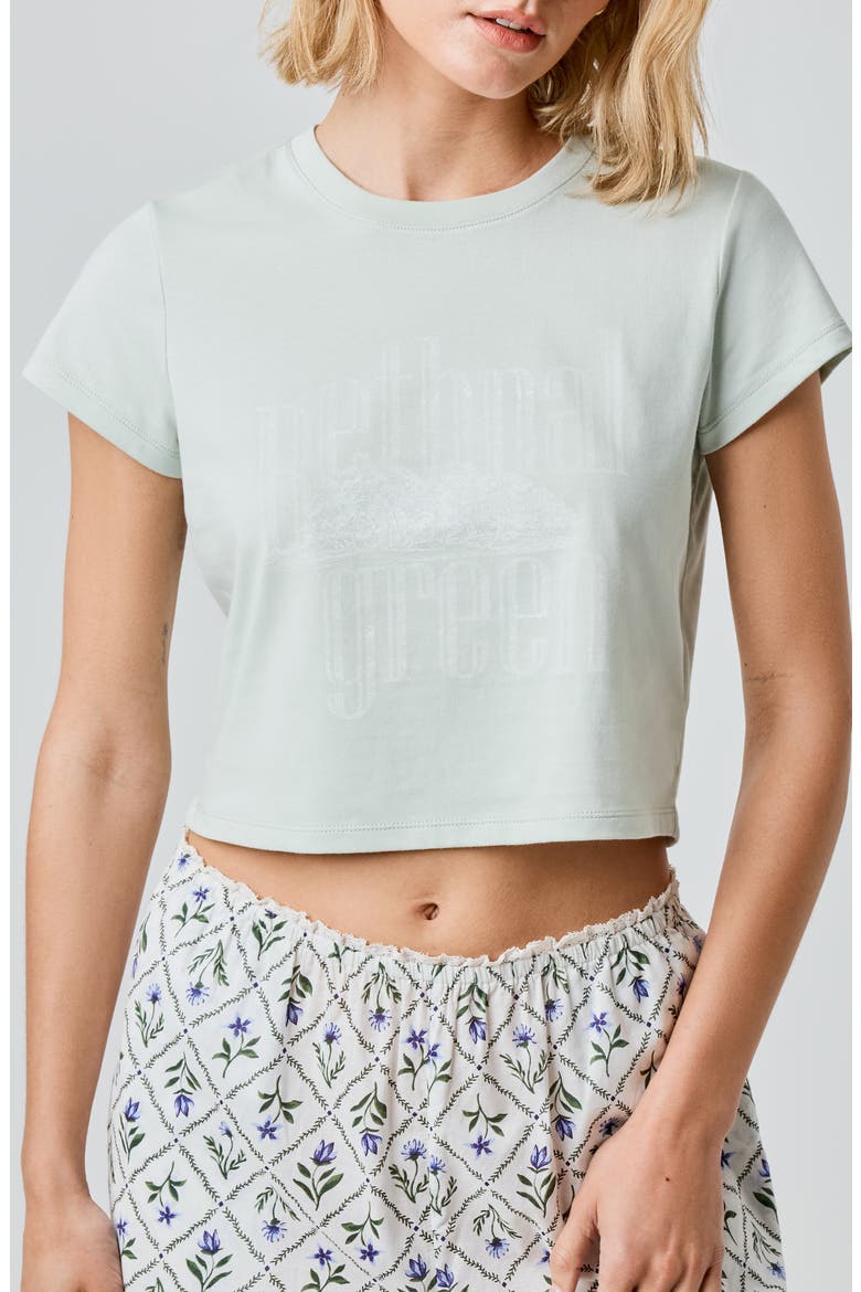 Bethnal Green Crop Graphic T-Shirt, Main, color, BETHAL GREEN