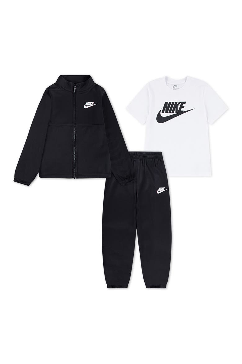 Kids' Propus T-Shirt, Track Jacket & Joggers Set, Main, color, 023BLACK