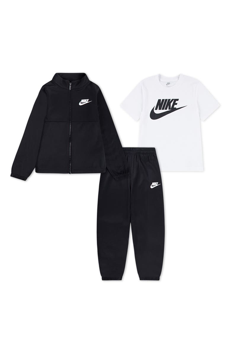 Nike Kids' Propus T-Shirt, Track Jacket & Joggers Set, Main, color, Black