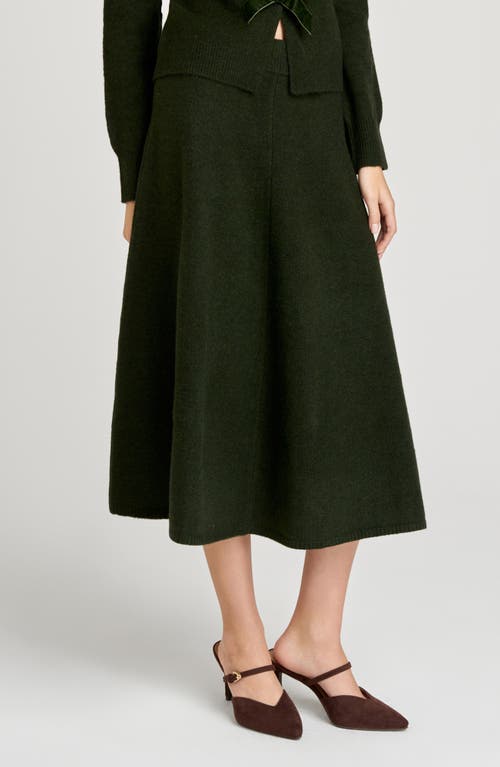 Wayf Kayla A-line Knit Midi Skirt In Multi