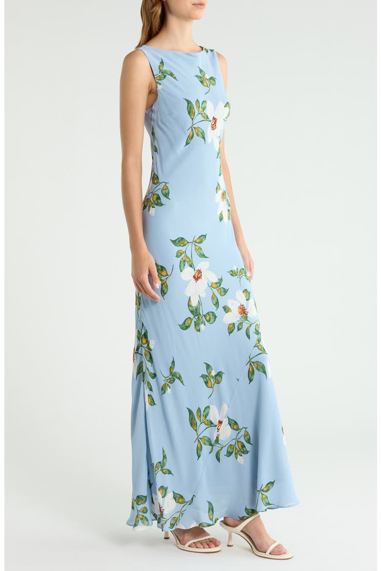 Prescott Floral Mermaid Dress, Alternate, color, LOUISIANA