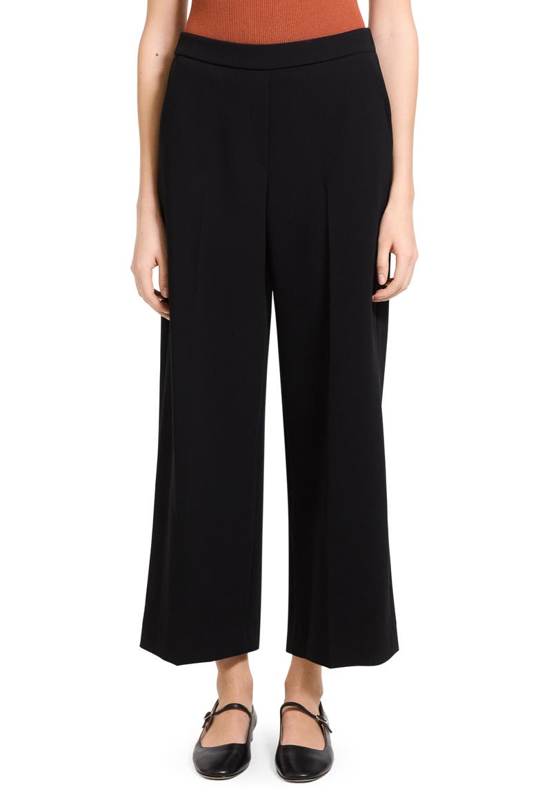 Straight Leg Pants, Main, color, BLACK