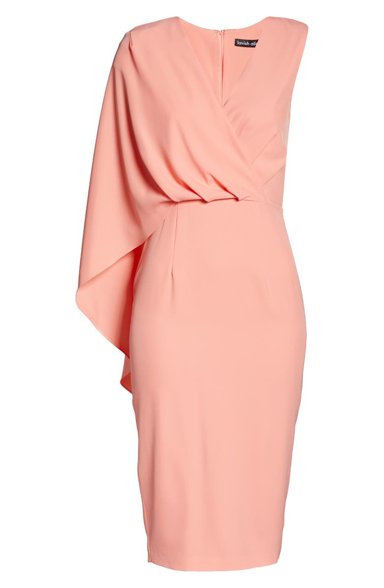 Lavish Alice Cape Dress, Alternate, color,