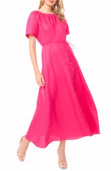 Allison Raglan Sleeve Linen Maxi Dress