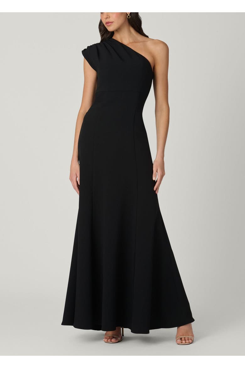 Midnight McKenna Stretch Crepe Dress, Main, color, Jet
