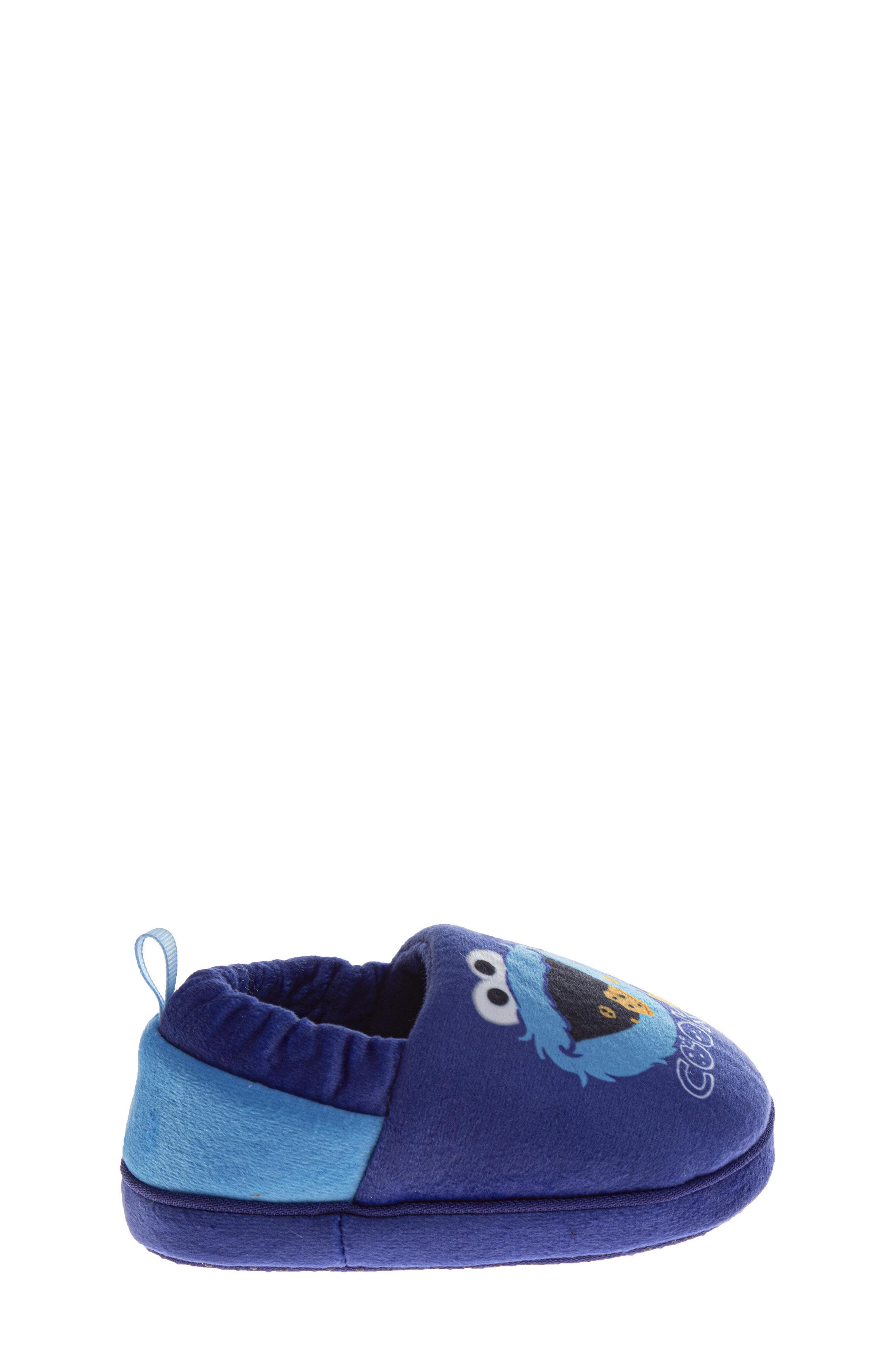 Kids' Sesame Street® Cookie Monster Slipper, Alternate, color, BLUE