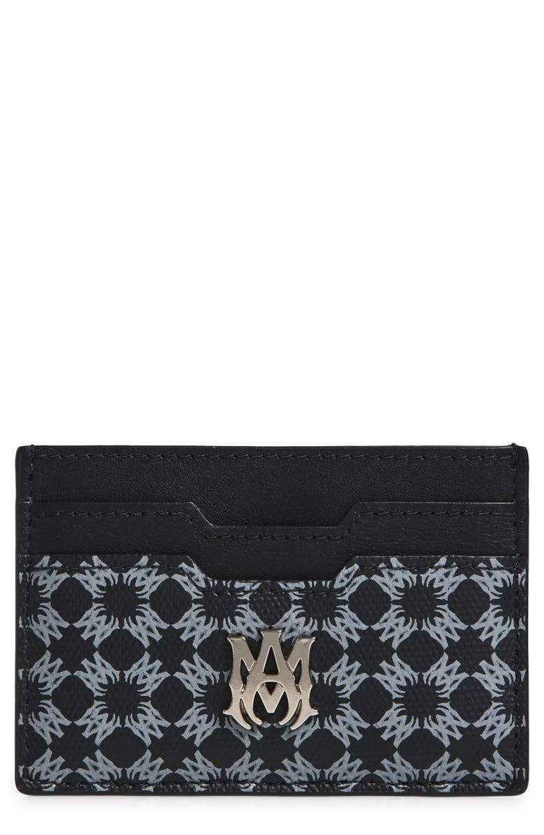 AMIRI MA Quad Coated Canvas Card Holder, Main, color, Black