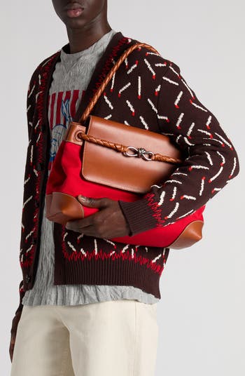 Andiamo Mixed Media Messenger Bag