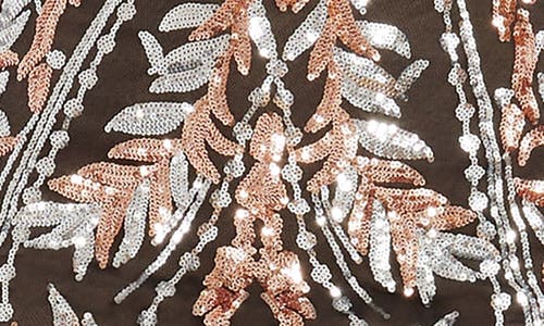 Dress The Population Women's Emmalyn Sequined Dress In Rose Gold Multi