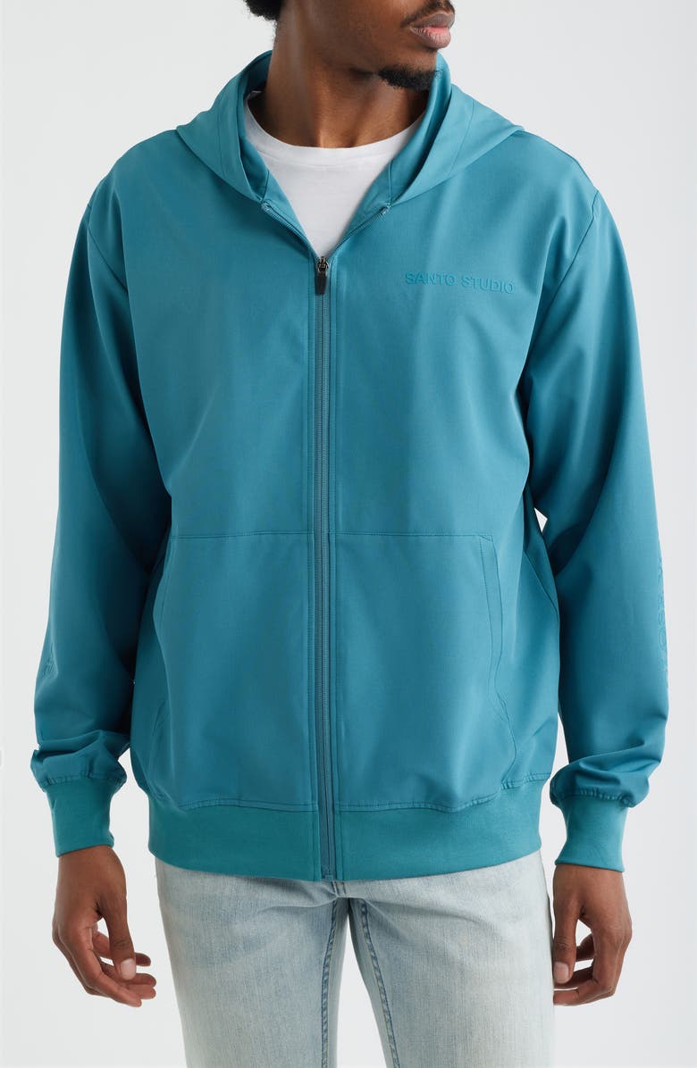 SANTO STUDIO Tempo Enjoy Tech Hooded Zip Jacket - Ryan Sheckler Edition, Alternate, color, Blue
