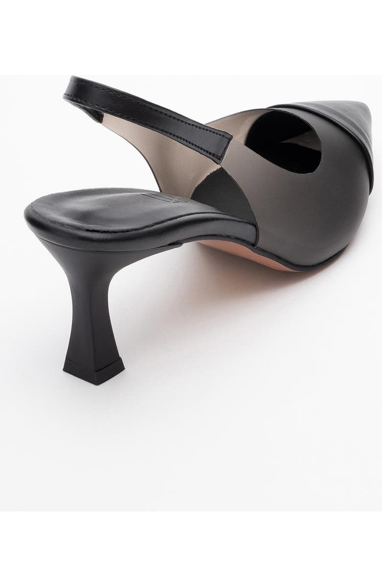 Prologue Shoes Moore Transparent Pointed Toe Pump, Alternate, color, Black