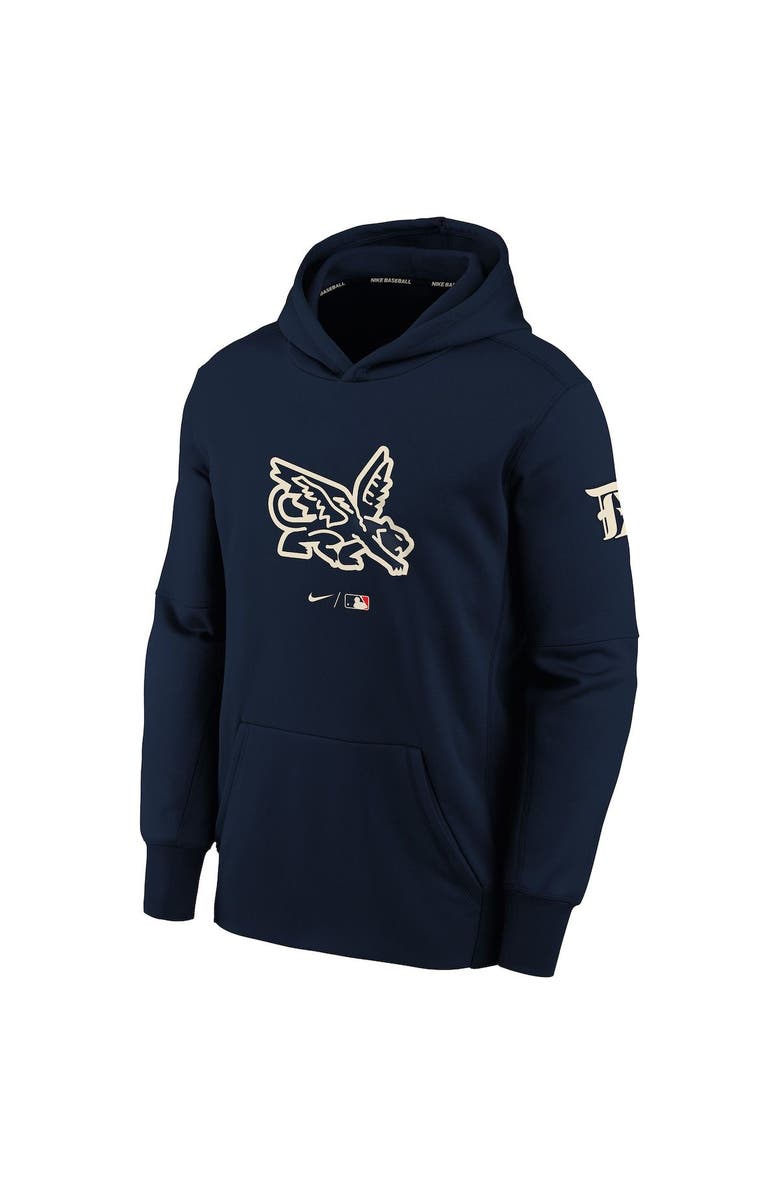 Nike Youth Nike Navy Texas Rangers 2023 City Connect Peagle Performance Pullover Hoodie, Alternate, color,