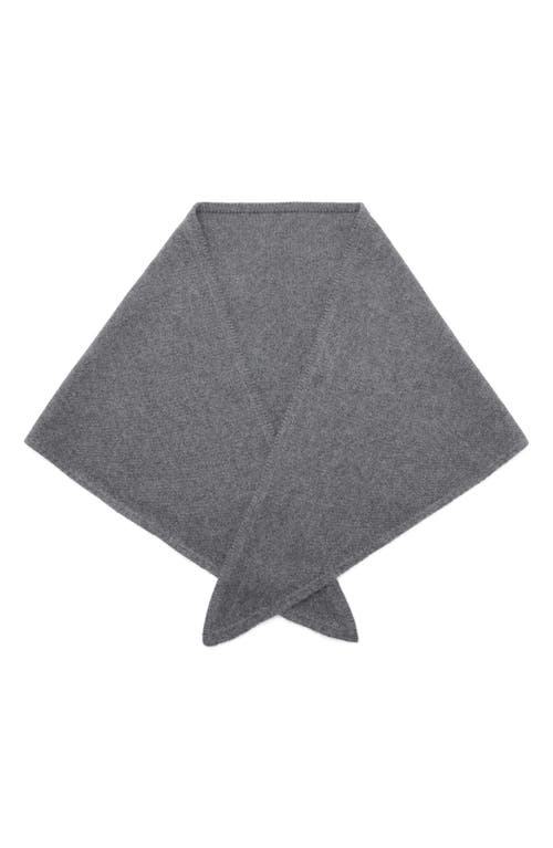 Mango Wool & Cashmere Blend Scarf In Gray