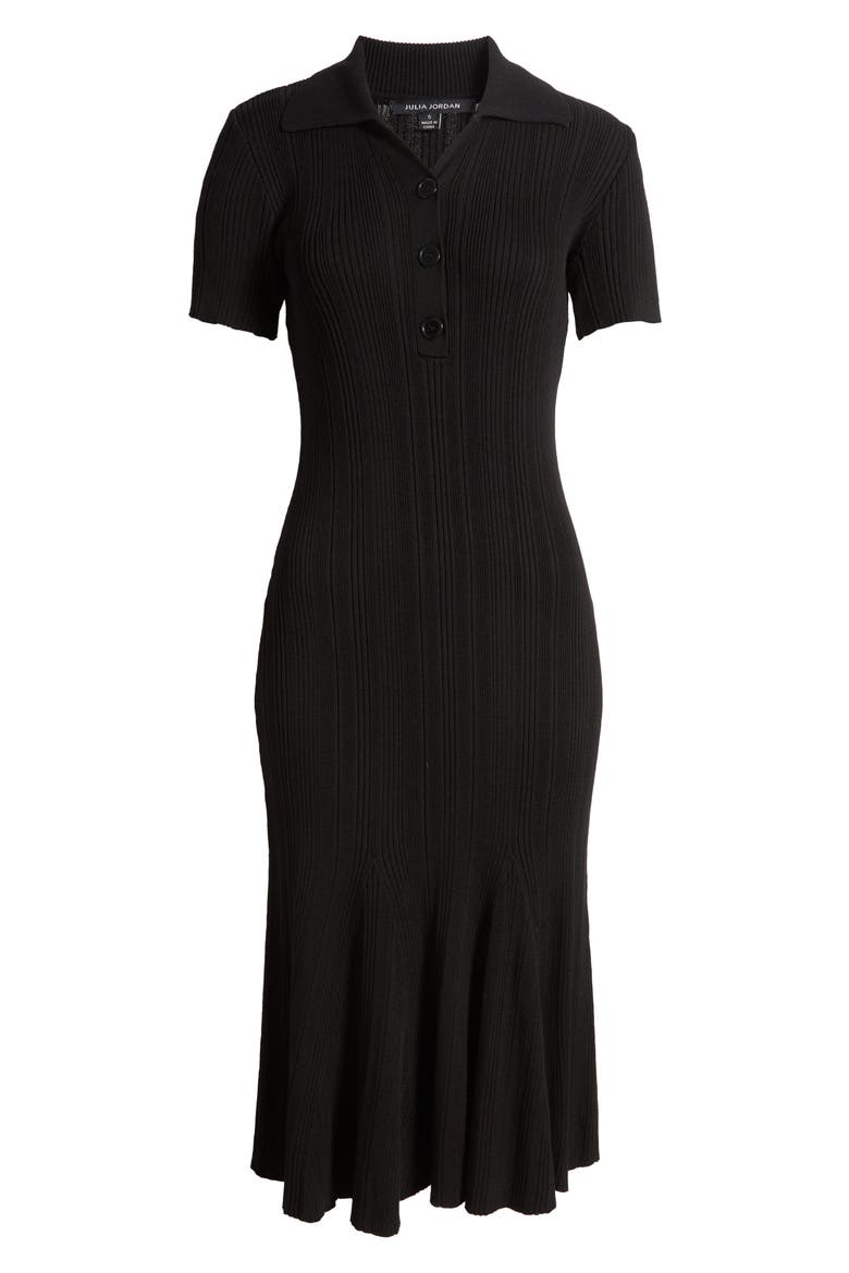jordyn ribbed midi dress Julia Jordan Women's Rib-Knit Short-Sleeve Midi Sweater Dress - Caramel