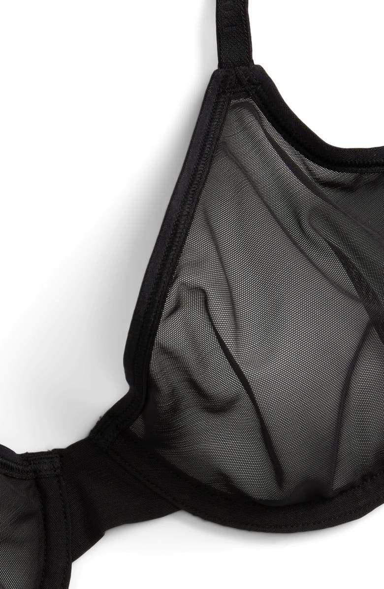 Polo Ralph Lauren Unlined Mesh Underwire Demi Bra, Alternate, color,