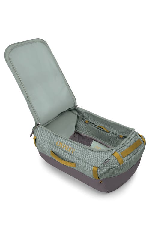 Osprey Transporter 65-liter Duffle Luggage In Frosty Mint/soundwave Grey