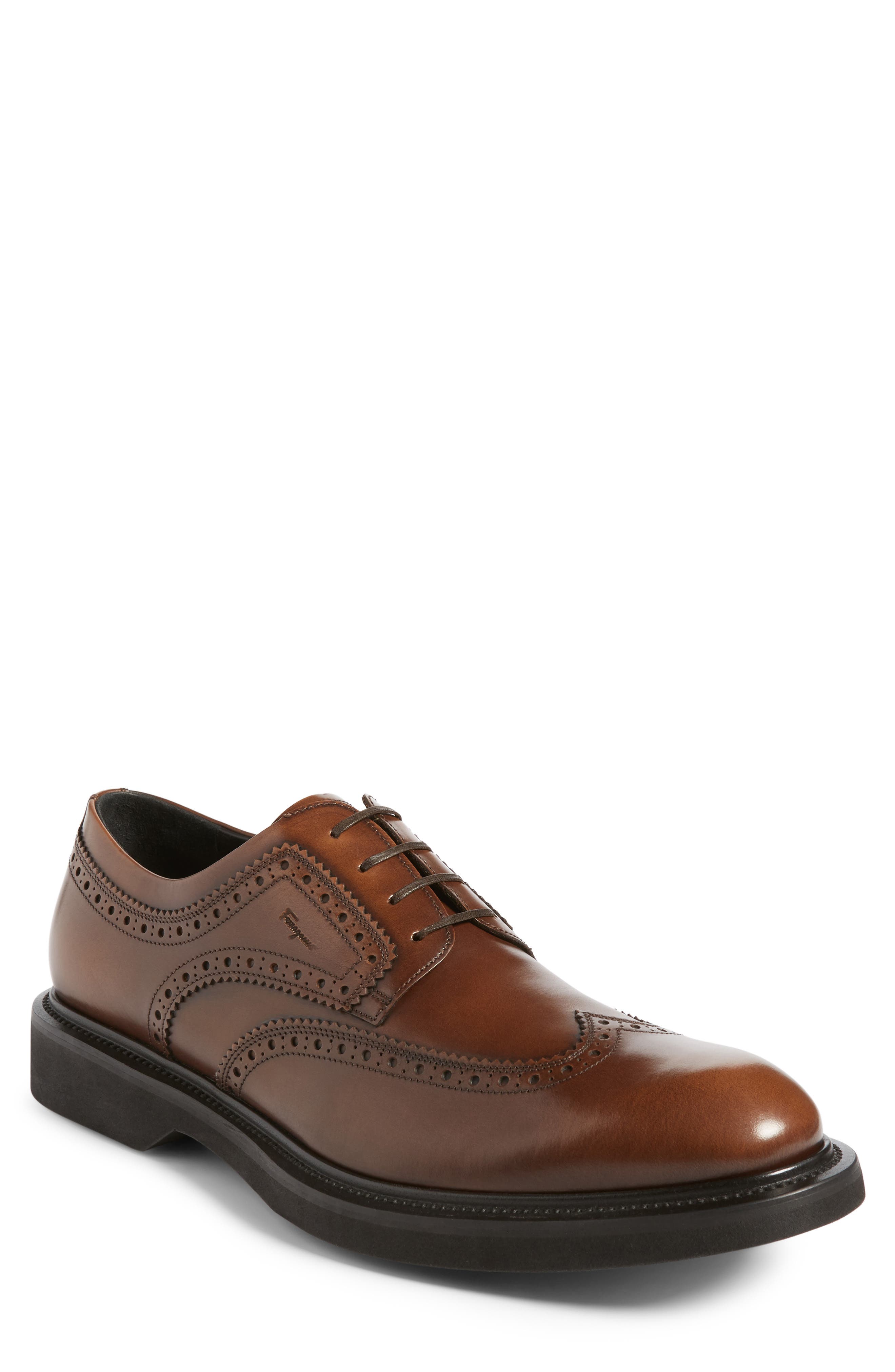 FERRAGAMO Salvatore Ferragamo Wingtip, Main, color, 
