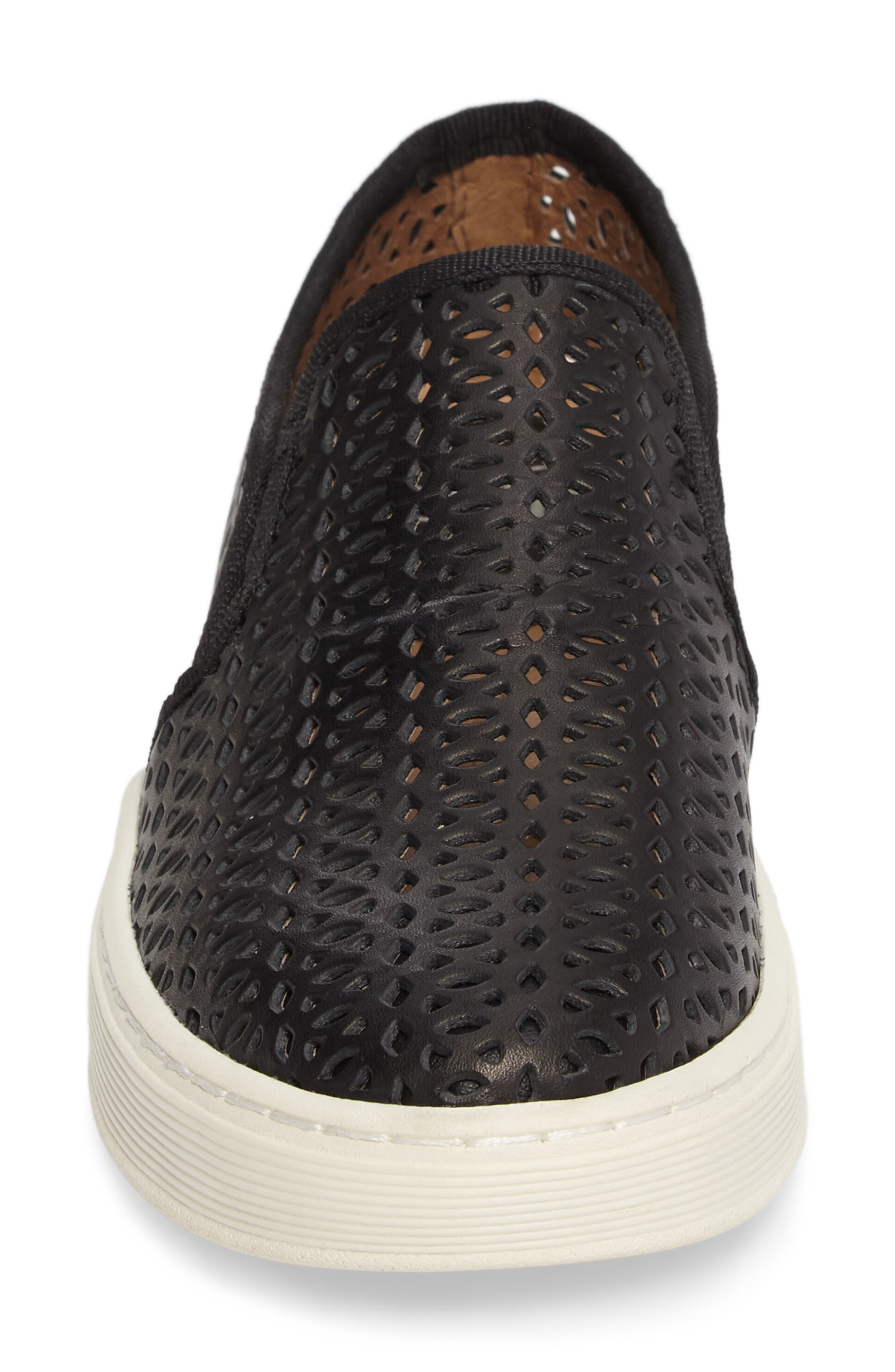 Somers II Slip-on Sneaker, Alternate, color, BLACK PERFORATED LEATHER