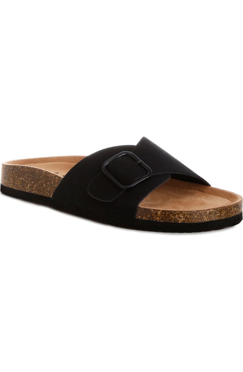 LONDON RAG Aranda Buckle Slide Sandal, Main, color, Black