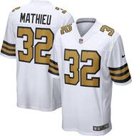 Nike Men's Nike Tyrann Mathieu White New Orleans Saints Player Game Jersey