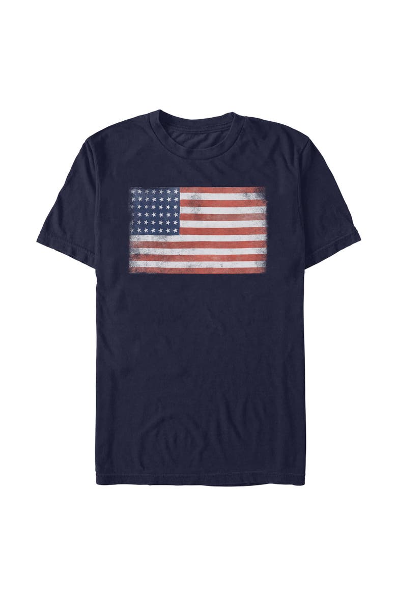 Men's Lost Gods American Flag and Proud  Graphic T-Shirt, Main, color, Navy Blue